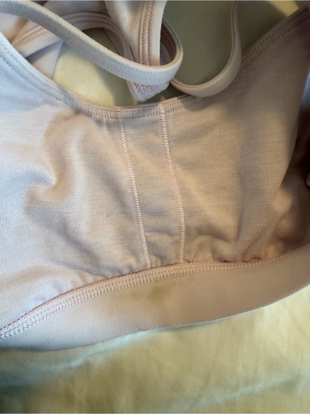 Lululemon women’s light pink sports bra and shorts matching workout set - Picture 7 of 11